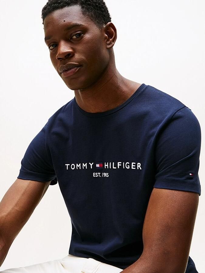 Tommy Hilfiger Zwart Print T-shirt Mannen Herfst Winter Black Heren - Foto 18