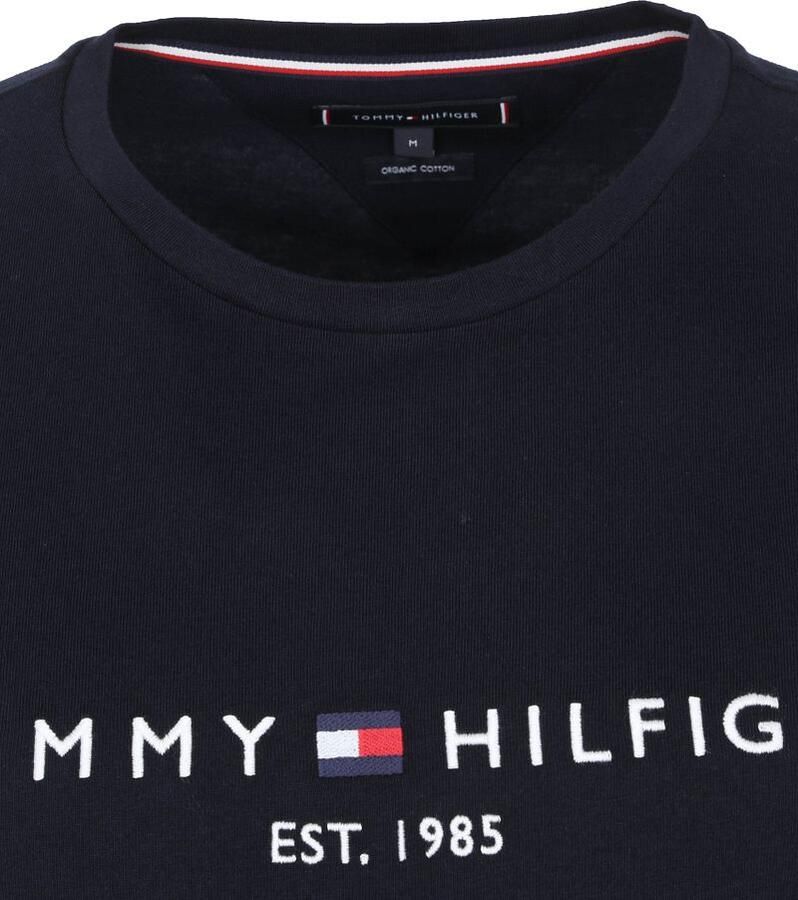 Tommy Hilfiger Zwart Print T-shirt Mannen Herfst Winter Black Heren - Foto 11