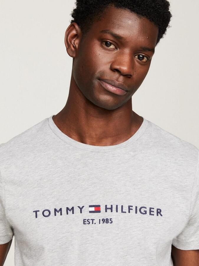 Tommy Hilfiger Slim Fit Biologisch Katoenen T-Shirt Gray Heren - Foto 7