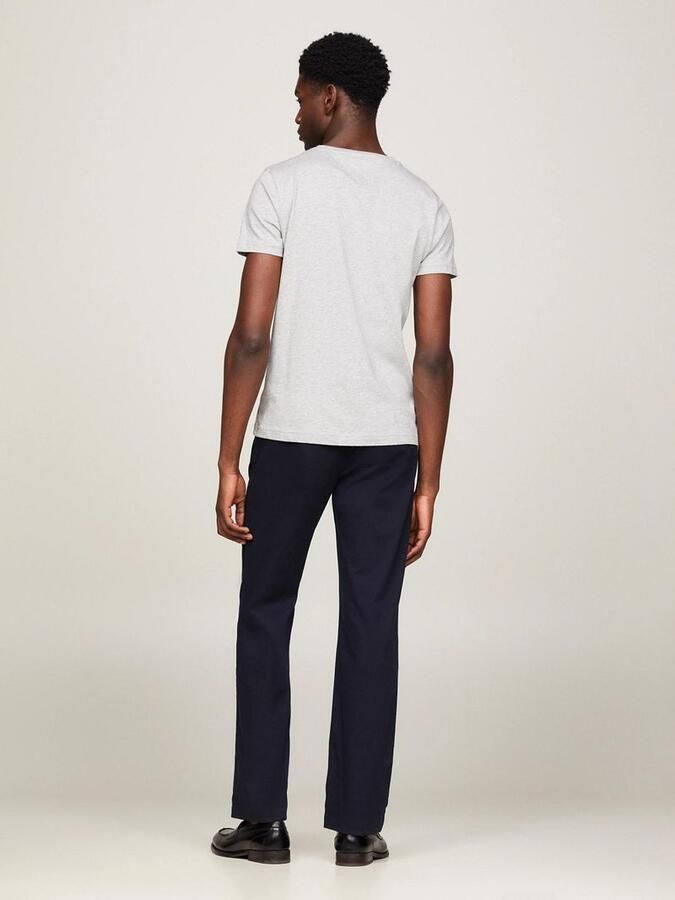 Tommy Hilfiger Slim Fit Biologisch Katoenen T-Shirt Gray Heren - Foto 8