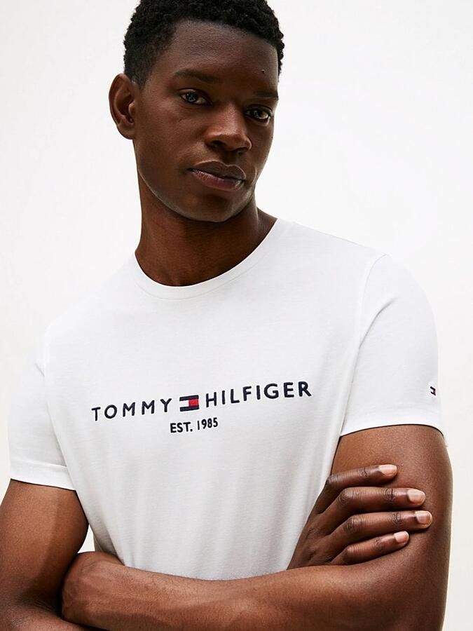 Tommy Hilfiger Wit Print T-shirt Mannen Herfst Winter White Heren - Foto 17