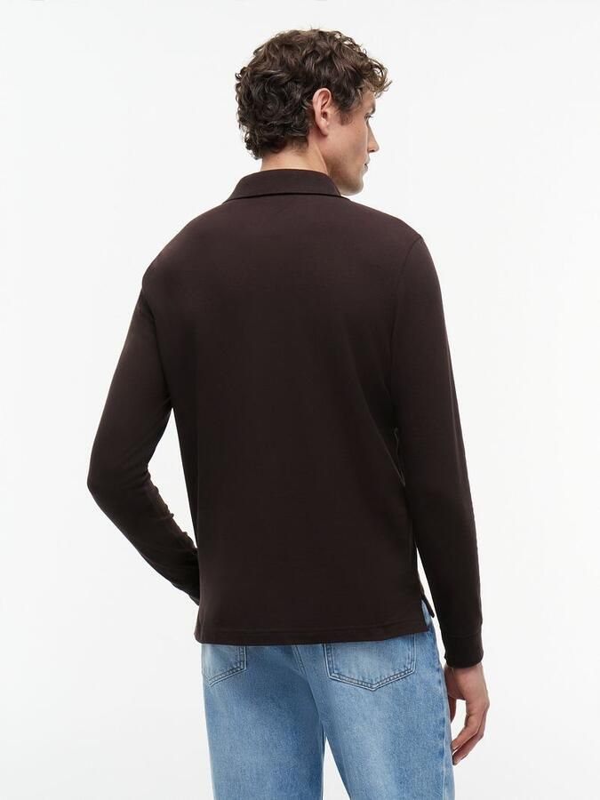Tommy Hilfiger 1985 regular fit polo met logo bruin - Foto 7