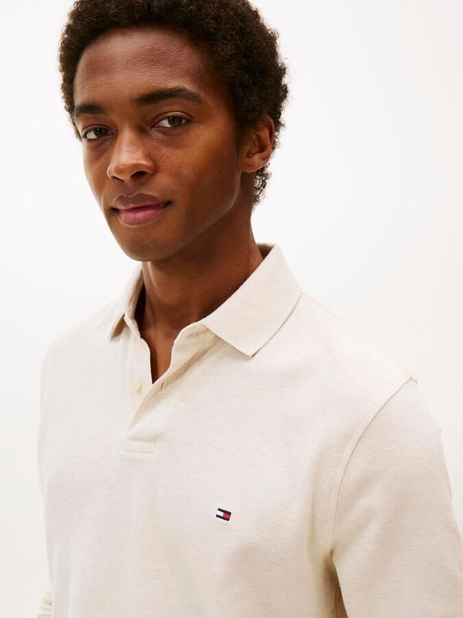 Tommy Hilfiger Longsleeve Polo Melange Ecru - Foto 4