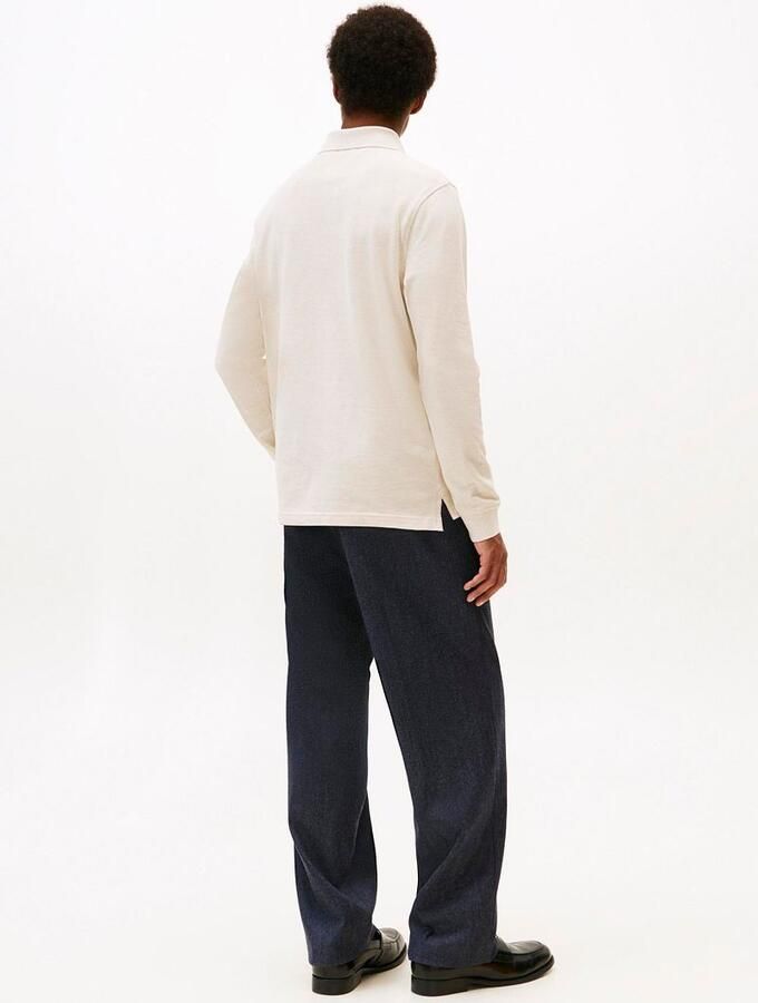 Tommy Hilfiger Longsleeve Polo Melange Ecru - Foto 2