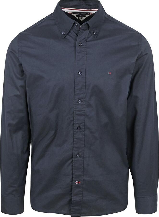 Tommy Hilfiger Vrijetijdsoverhemd met logostitching model 'CORE FLEX POPLIN'
