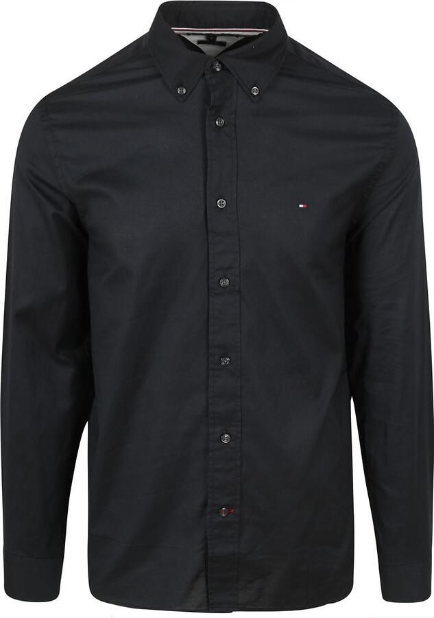 Tommy Hilfiger Vrijetijdsoverhemd met logostitching model 'CORE FLEX POPLIN'