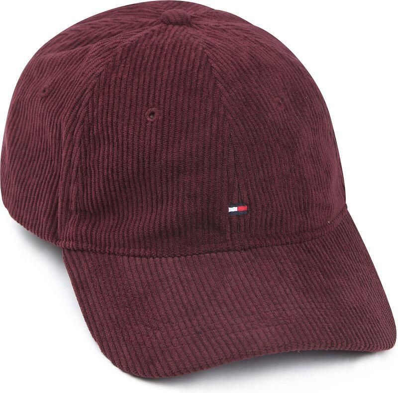 Tommy Hilfiger pet Flag 6 Panel donkerrood - Foto 6