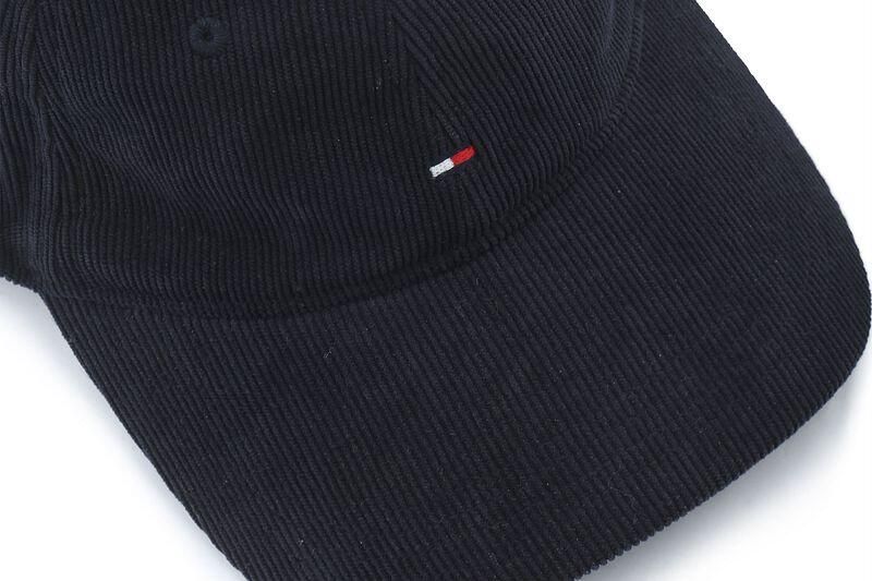 Tommy Hilfiger Baseballpet van corduroy met labelstitching - Foto 1