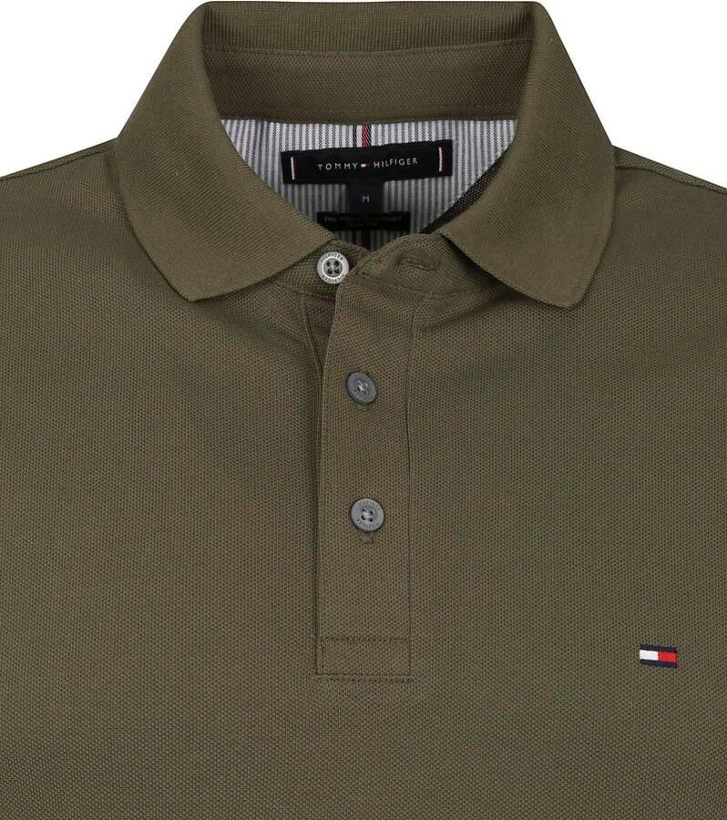 Tommy Hilfiger Poloshirt 1985 SLIM POLO met piquéstructuur en borduursel gemêleerd casual slim fit katoenmix polokraag - Foto 3