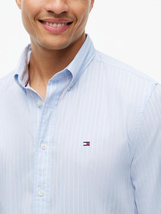 Tommy Hilfiger Body fit vrijetijdsoverhemd van puur katoen - Foto 5