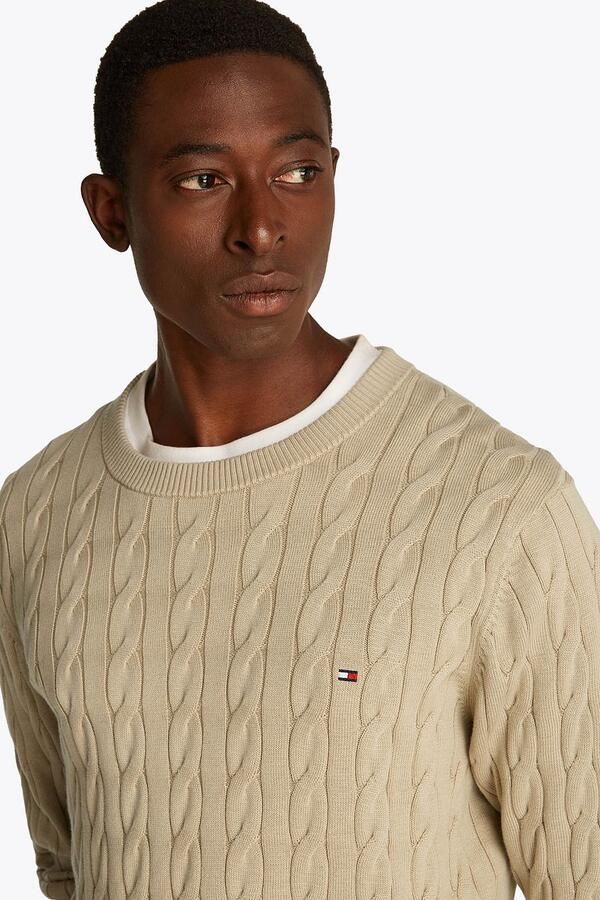Tommy Hilfiger Pullover Cable Beige - Foto 2
