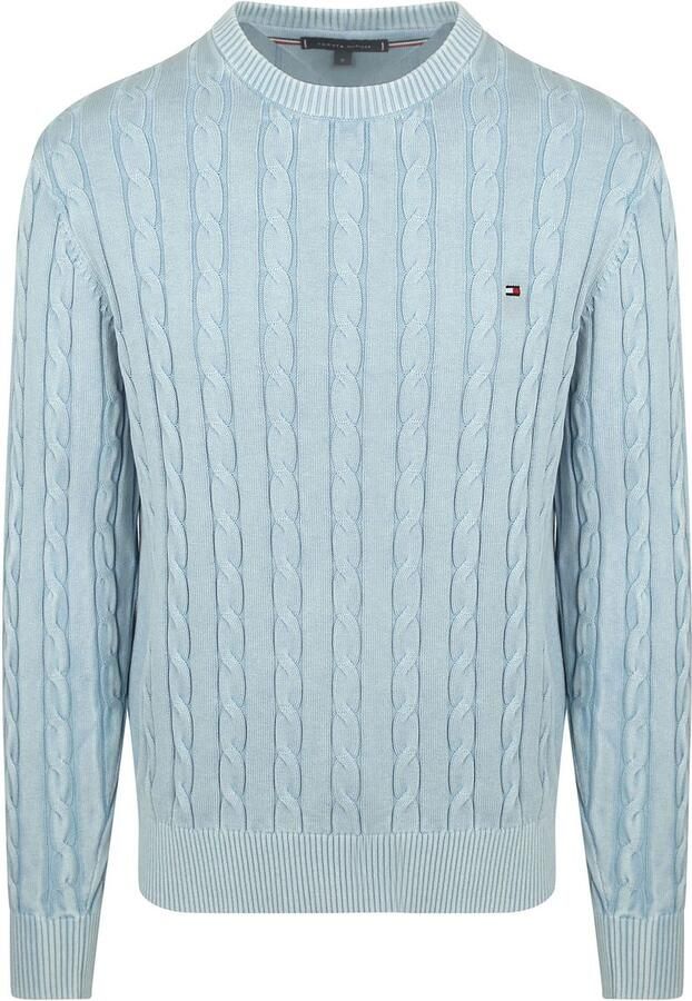 Tommy Hilfiger Pullover Cable Lichtblauw