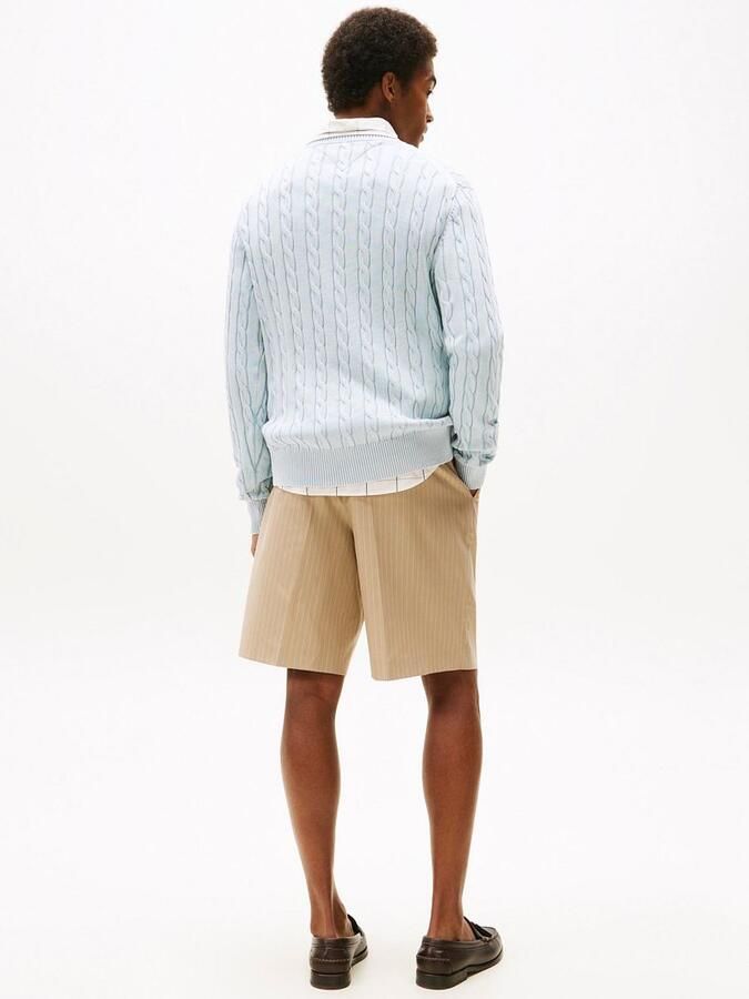 Tommy Hilfiger Pullover Cable Lichtblauw - Foto 2