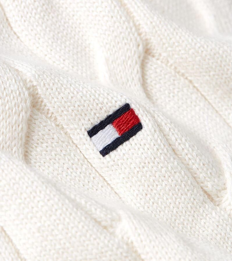 Tommy Hilfiger Gebreide trui CLASSIC CABLE CREW NECK met structuurbreisel en vlaglabel - Foto 3