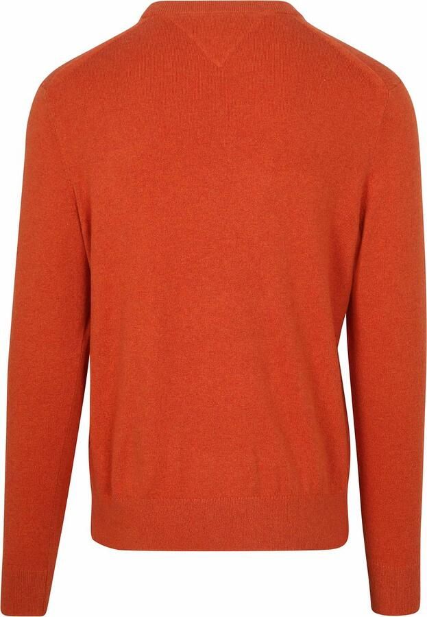 Tommy Hilfiger Iconische ronde hals katoen kasjmier trui Orange Heren - Foto 2