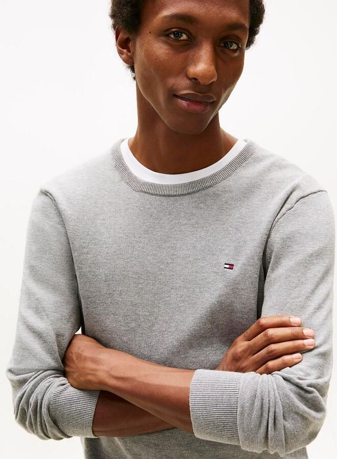 Tommy Hilfiger Trui met ronde hals ESSENTIAL COTTON CREW NECK 100% katoen crewneck regular fit premium mode - Foto 10