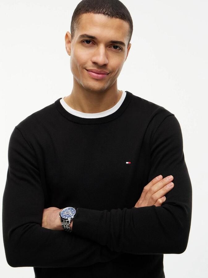 Tommy Hilfiger Trui met ronde hals ESSENTIAL COTTON CREW NECK 100% katoen crewneck regular fit premium mode - Foto 15