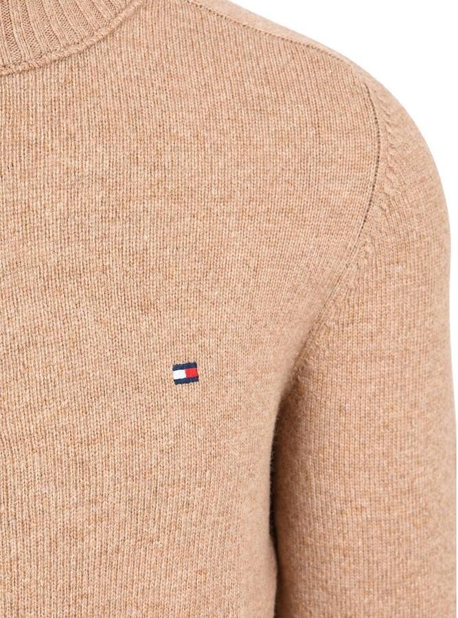 Tommy Hilfiger Pullover Half Zip Lambswool Safari Canvas Heather - Foto 2