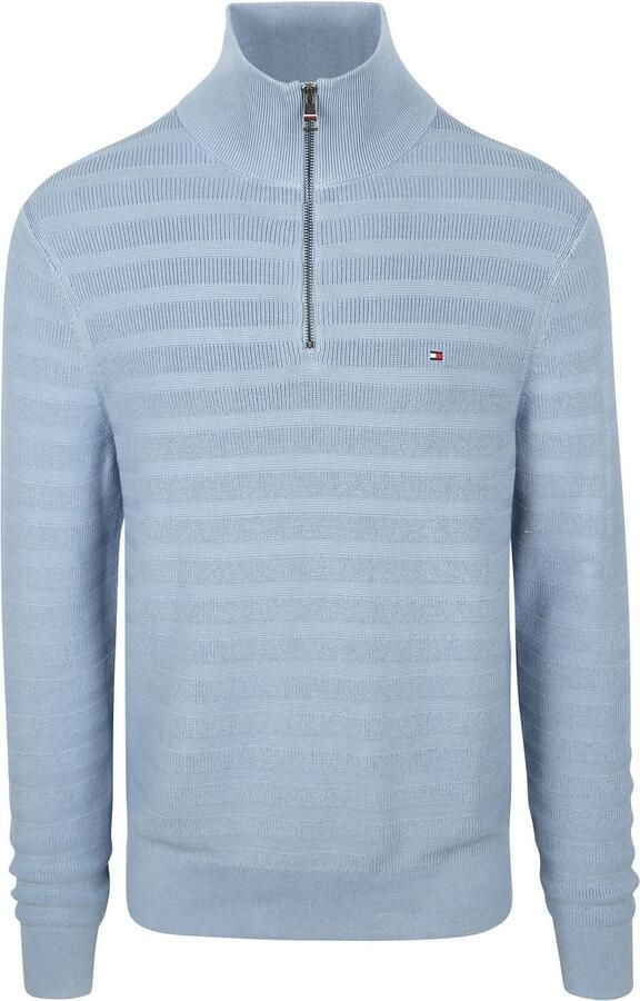 Tommy Hilfiger Schipperstrui STRIPE STRUCTURE ZIP MOCK - Foto 6