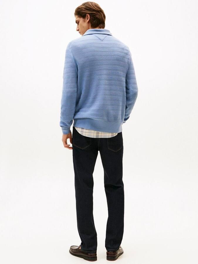 Tommy Hilfiger Schipperstrui STRIPE STRUCTURE ZIP MOCK - Foto 7