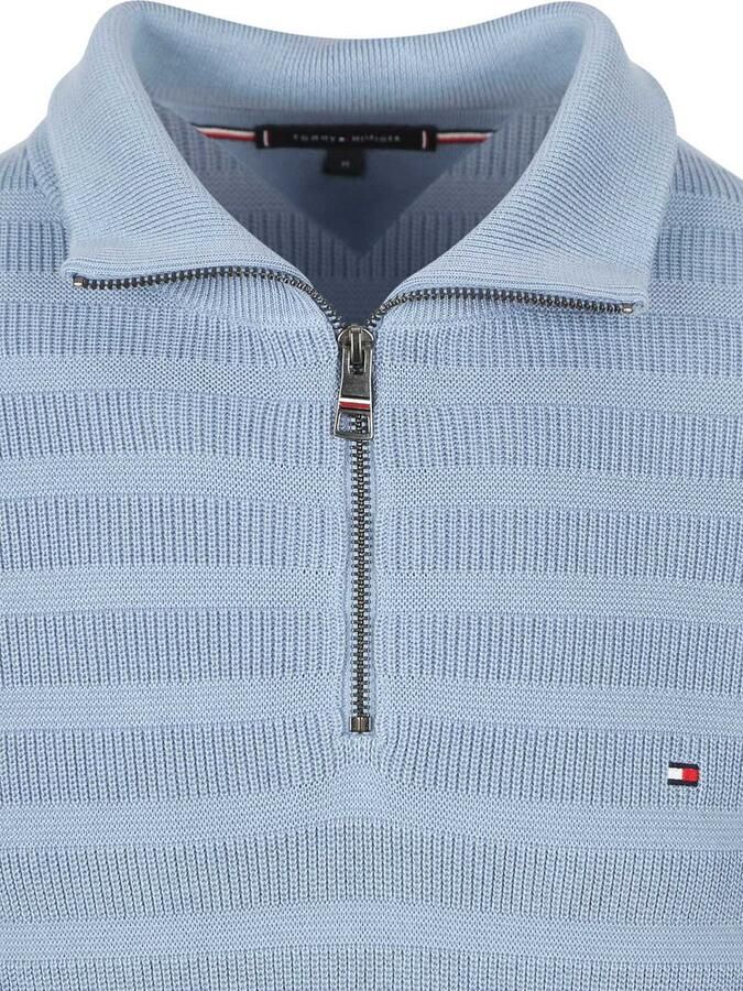 Tommy Hilfiger Schipperstrui STRIPE STRUCTURE ZIP MOCK - Foto 8