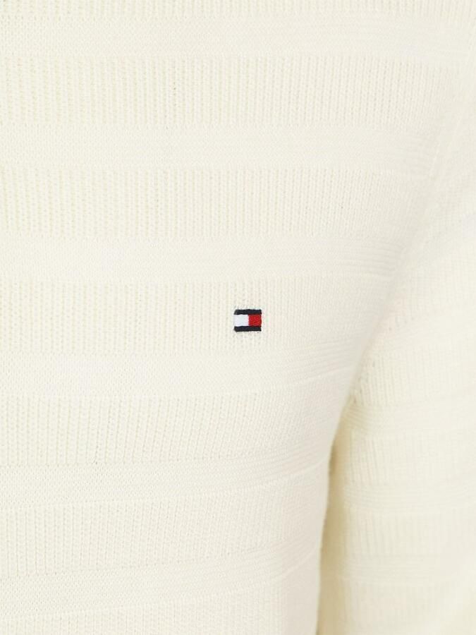 Tommy Hilfiger Pullover Halfzip Structure Ivory - Foto 5