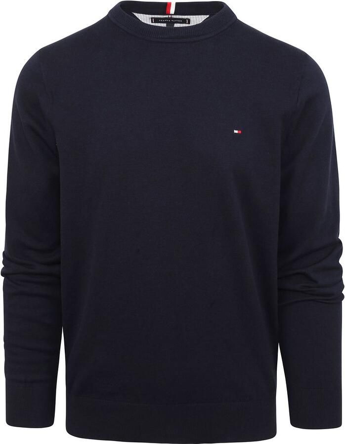 TOMMY HILFIGER Heren Truien & Vesten 1985 Crew Neck Sweater Donkerblauw - Foto 5
