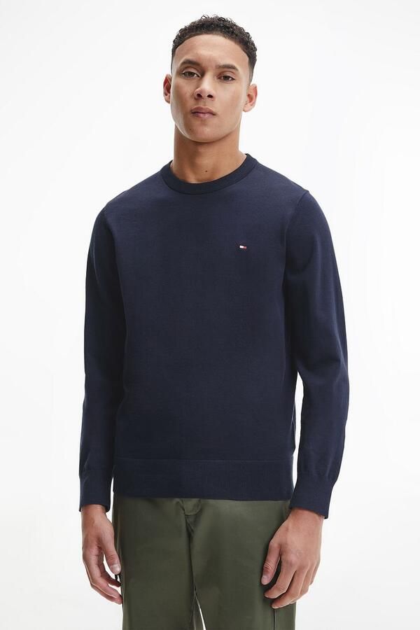 TOMMY HILFIGER Heren Truien & Vesten 1985 Crew Neck Sweater Donkerblauw - Foto 3