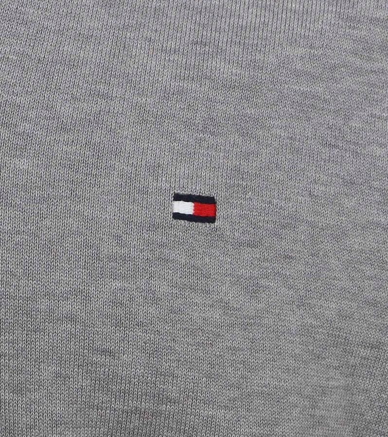 Tommy Hilfiger Trui met geborduurd logo Regular Fit Gray Heren
