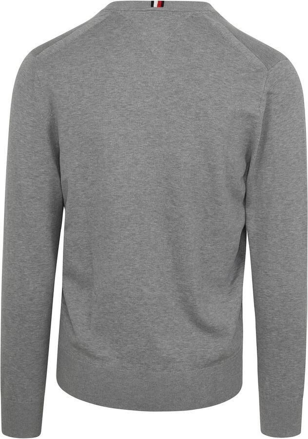Tommy Hilfiger Trui met geborduurd logo Regular Fit Gray Heren - Foto 2