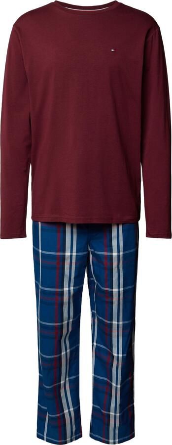 Tommy Hilfiger Pyjama met geribde ronde hals