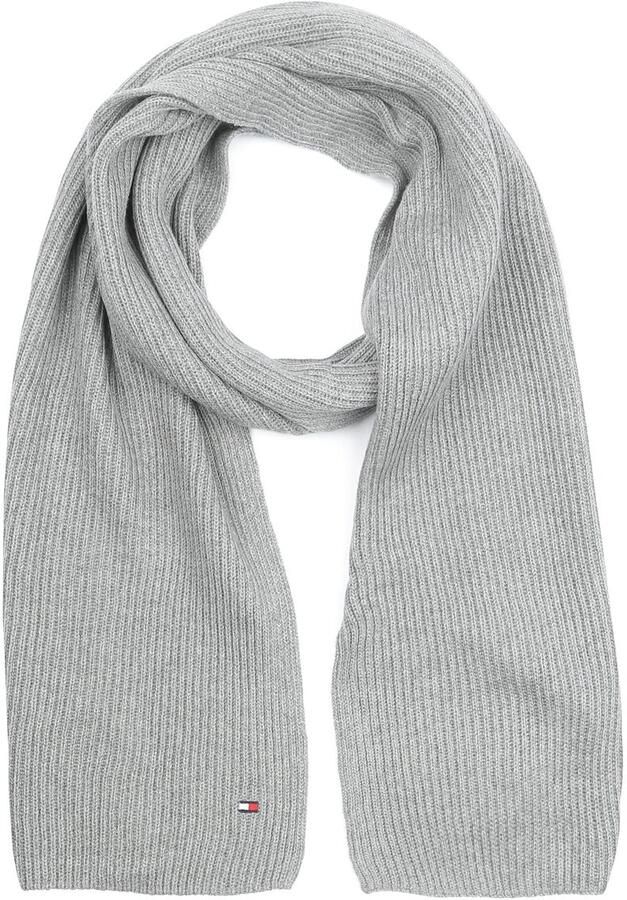 Tommy Hilfiger Gebreide sjaal TH FLAG PIMA COTTON CASH SCARF met logo-borduring met kasjmiergehalte unisex - Foto 9