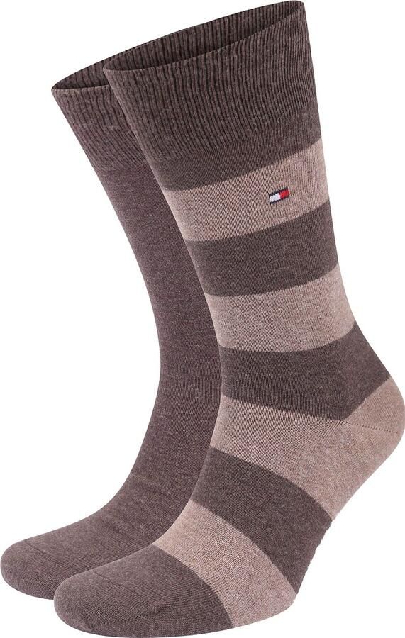 Tommy Hilfiger Sokken 2 Paar Rugby Bruin