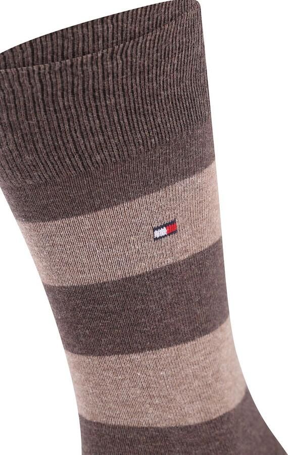 Tommy Hilfiger Sokken 2 Paar Rugby Bruin - Foto 3
