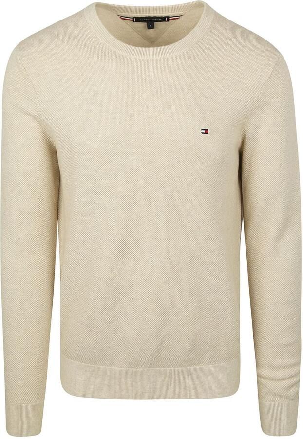 TOMMY HILFIGER Heren Truien & Vesten Essential Structure Crew Neck Beige - Foto 10