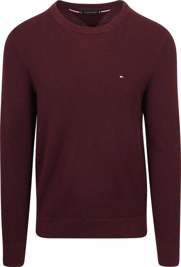 Tommy Hilfiger Trui met ronde hals ESSENTIAL STRUCTURE CREW NECK met structuur en label - Foto 5