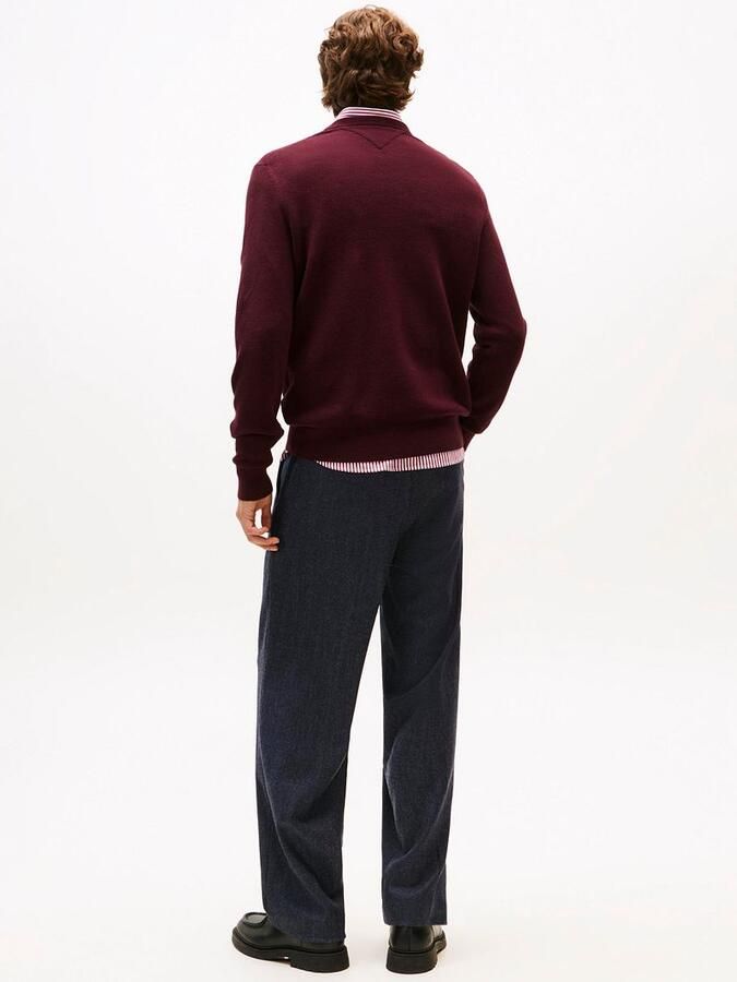 Tommy Hilfiger Trui met ronde hals ESSENTIAL STRUCTURE CREW NECK met structuur en label - Foto 6