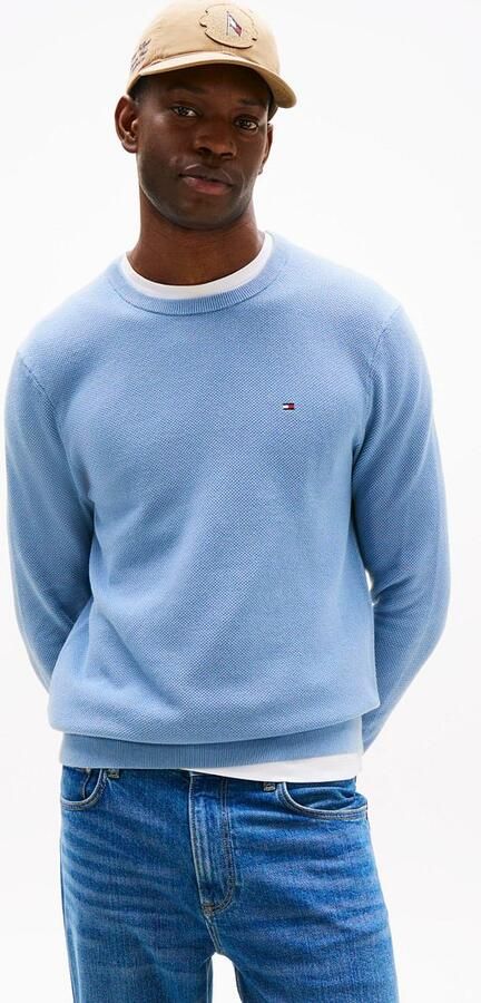 TOMMY HILFIGER Heren Truien & Vesten Essential Structure Crew Neck Lichtblauw - Foto 11