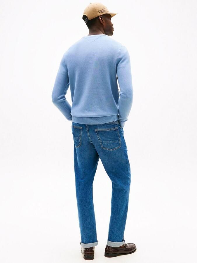 TOMMY HILFIGER Heren Truien & Vesten Essential Structure Crew Neck Lichtblauw - Foto 8