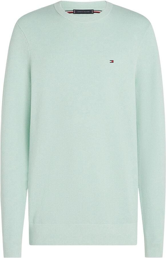 Tommy Hilfiger Trui met ronde hals ESSENTIAL STRUCTURE CREW NECK met structuur en label - Foto 7
