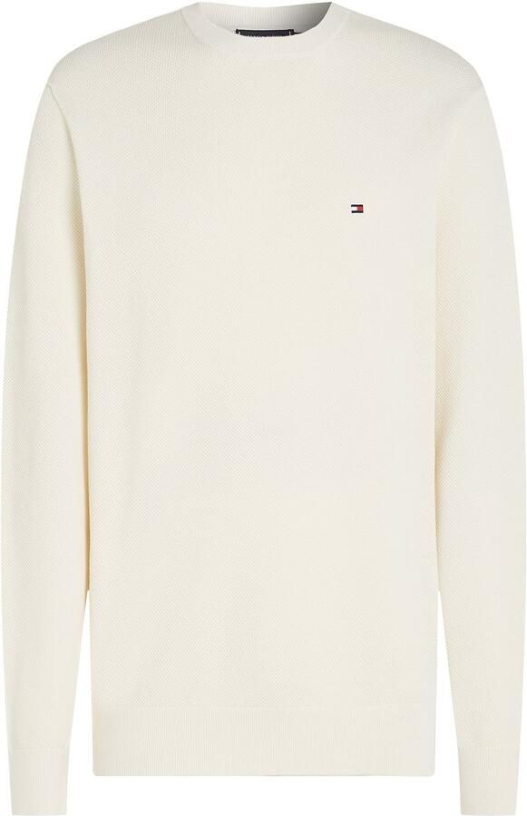 TOMMY HILFIGER Heren Truien & Vesten Essential Structure Crew Neck Creme - Foto 9