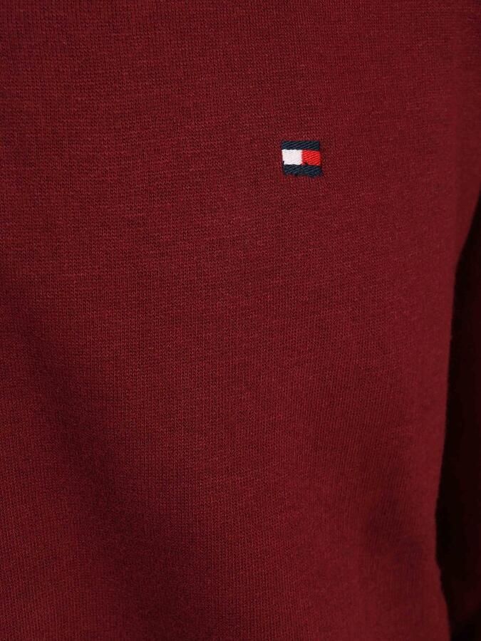 Tommy Hilfiger Sweat Half Zip Pullover Burgundy - Foto 4