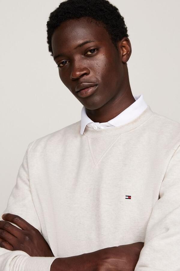 TOMMY HILFIGER Heren Truien & Vesten Essential Fleece Crewneck Beige - Foto 2