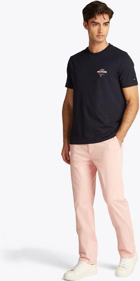 TOMMY HILFIGER Heren Polo's & T-shirts Monotype All American Tee Blauw - Foto 4