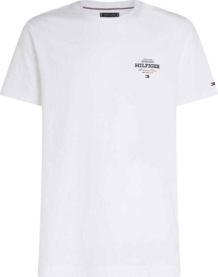TOMMY HILFIGER Heren Polo's & T-shirts Monotype All American Tee Wit - Foto 9