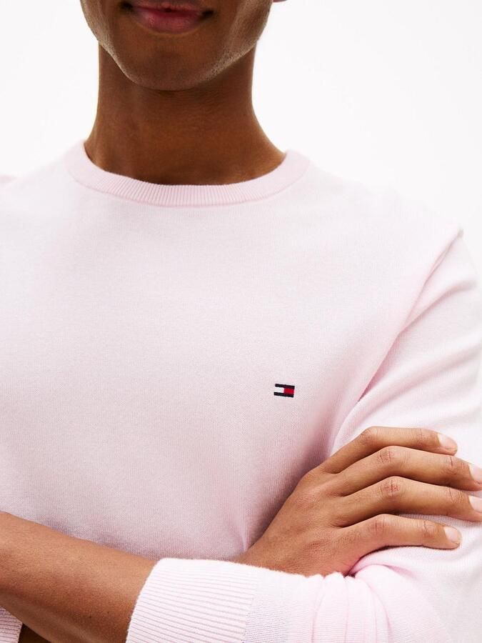 Tommy Hilfiger Trui met ronde hals ESSENTIAL COTTON CREW NECK 100% katoen crewneck regular fit premium mode - Foto 8