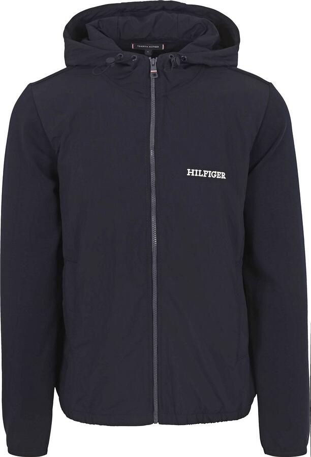 TOMMY HILFIGER Heren Truien & Vesten Monotype Mix Media H Blauw