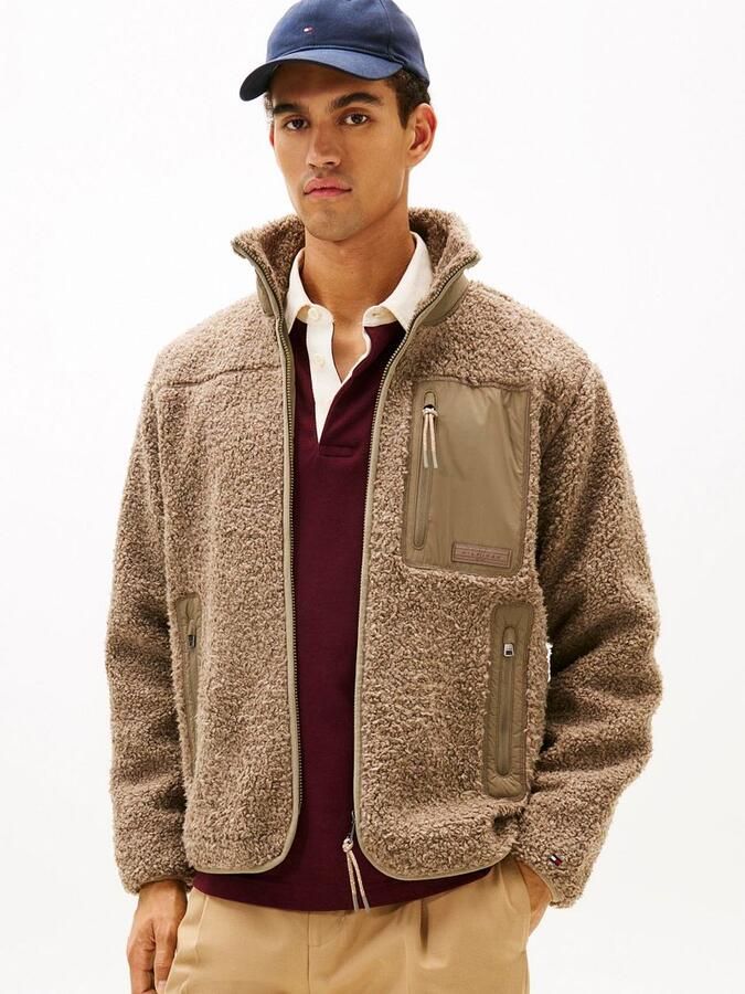 Tommy Hilfiger Vest Teddy Fleece Taupe - Foto 2