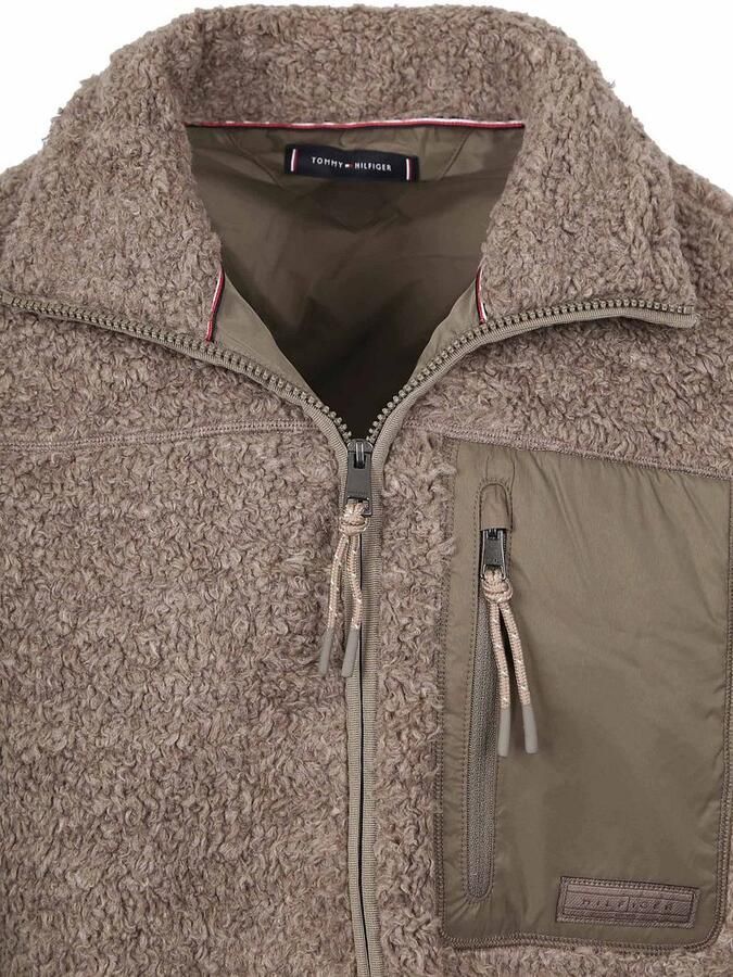 Tommy Hilfiger Vest Teddy Fleece Taupe - Foto 4