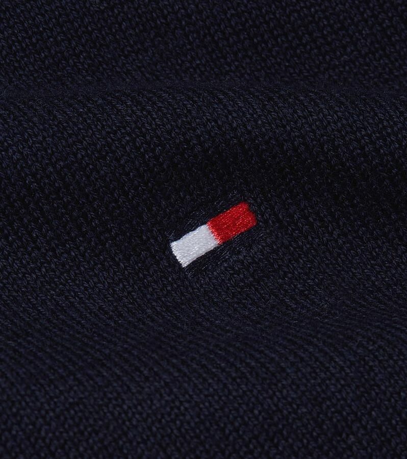 Tommy Hilfiger Gebreid jack met logostitching model 'ESSENTIAL'